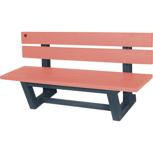 Bancs de parc d'ext&eacute;rieur, Plastique recycl&eacute;, 60" lo x 22-13/16" la x 29-13/16" h, S&eacute;quoia Auto-Cam