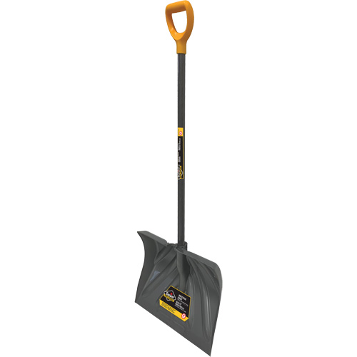 Pro Snow Shovel, Polypropylene Blade, 13-1/2" Wide, D-Grip Handle Auto-Cam