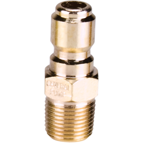 3/8" Male Plated Steel Quick Disconnect Plug Auto-Cam