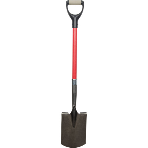 Pelles robustes, Fibre de verre, Lame Acier au carbone, Manche en Prise en D, Longueur 30-1/2" Auto-Cam