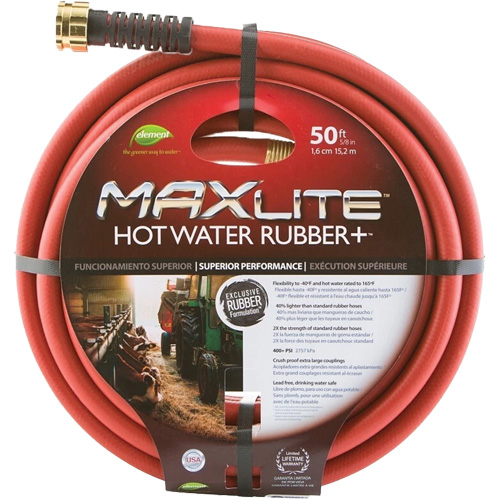 Tuyaux pour eau chaude, Caoutchouc, 5/8" dia. x 50' lo Auto-Cam