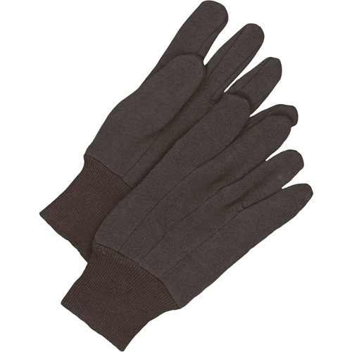Gants en jersey classiques, Taille unique, Brun, Non doubl&eacute;, Poignet en tricot Auto-Cam