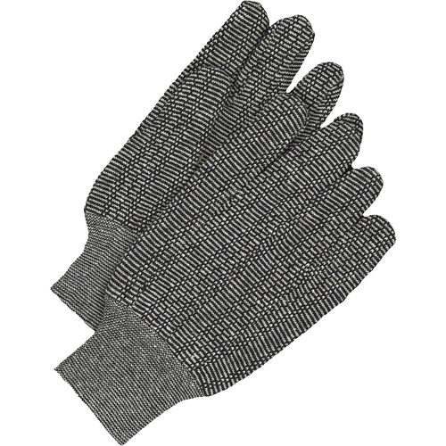 Gants en jersey classiques, Taille unique, Poivre et sel, Non doubl&eacute;, Poignet en tricot Auto-Cam