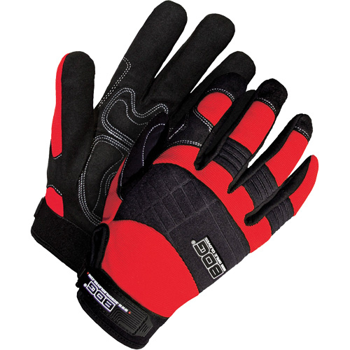 Gants performants &agrave; usage intensif avec paumes coussin&eacute;es, Taille Grand, Paume Synth&eacute;tique Auto-Cam