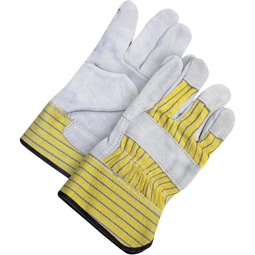 Gants d'ajusteur classiques, Taille unique, Paume en Cuir de vache refendu, Doublure en Molleton Auto-Cam