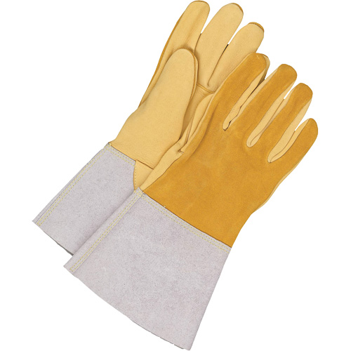 Welder Gloves, Grain Deerskin, Size Large Auto-Cam