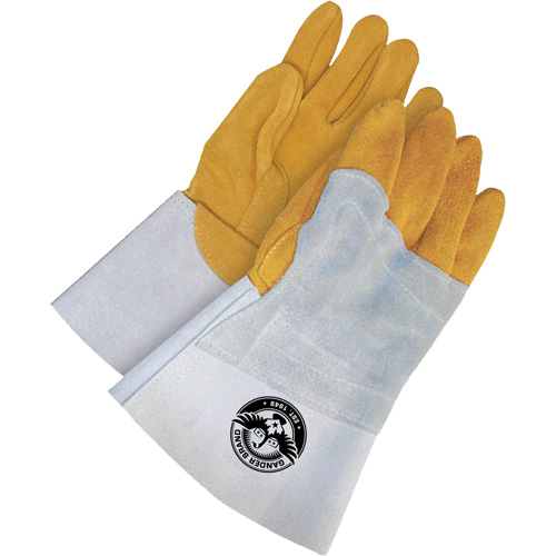 Gants de soudage &agrave; l'arc TIG Gander Brand, Cuir de daim refendu, Taille 11 Auto-Cam