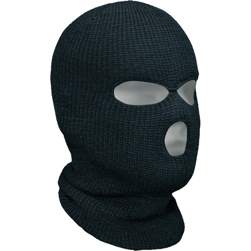 Classic 3-Hole Balaclava, Acrylic, Black Auto-Cam