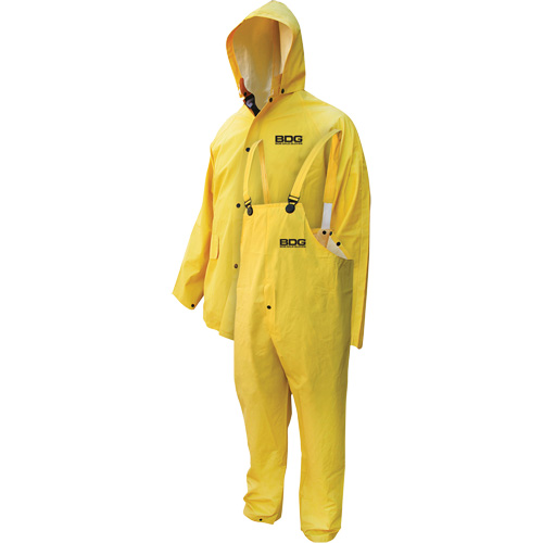 Deny 3-Piece FR Rainwear Suit, X-Large, Yellow Auto-Cam