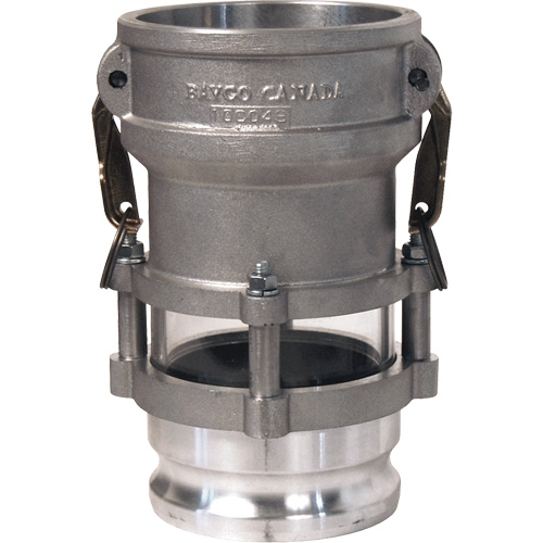 Cam & Groove In-Line Sight Glass Coupler x Adapter Auto-Cam