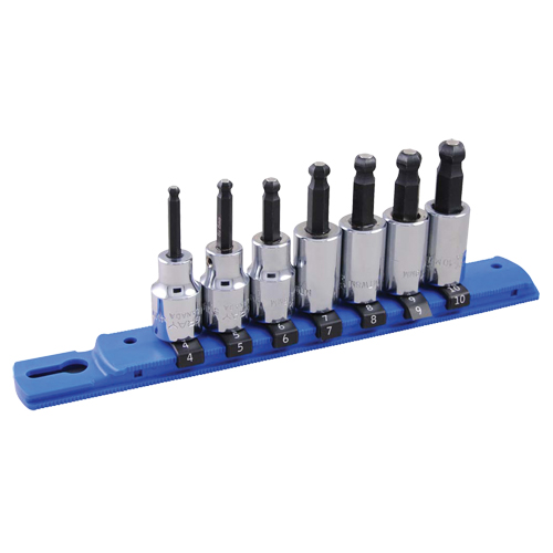 Metric Ball Nose Socket Set, 7 Pcs Auto-Cam