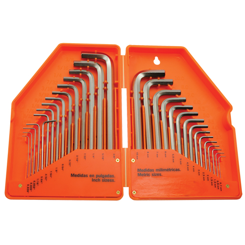 Hex Key Set, 30 Pcs., Metric & Imperial Auto-Cam
