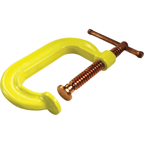Regular-Duty Deep Throat C-Clamp, 2" (51 mm) Capacity, 2-1/8" (54 mm) Throat Depth Auto-Cam