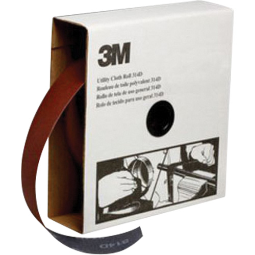 Utility Sanding Roll, Aluminum Oxide, 2" W x 150' L, P400 Grit Auto-Cam