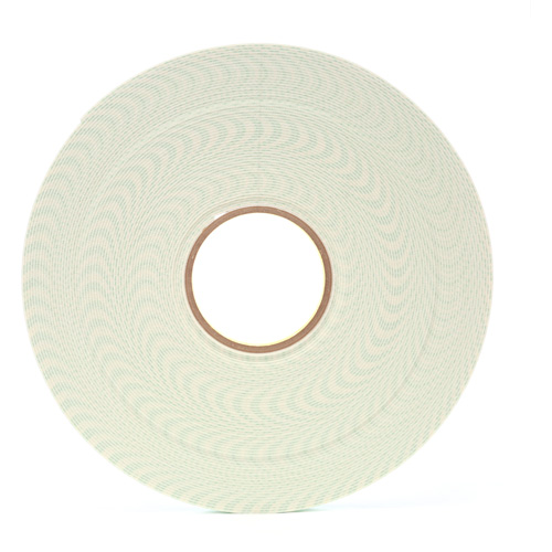 Double-Coated Urethane Foam Tape, 33 m (108') L x 12.7 mm (1/2") W, 62 mils, Urethane Auto-Cam