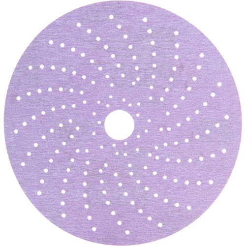 Disque de ponçage net mauve Hookit, 6" dia., Grain 320+, Oxyde d'aluminium Auto-Cam