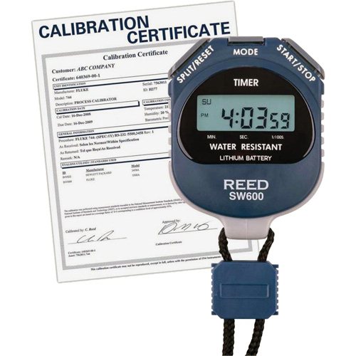 REED SW600 Stopwatch with ISO Certificate, Digital, Water Resistant Auto-Cam