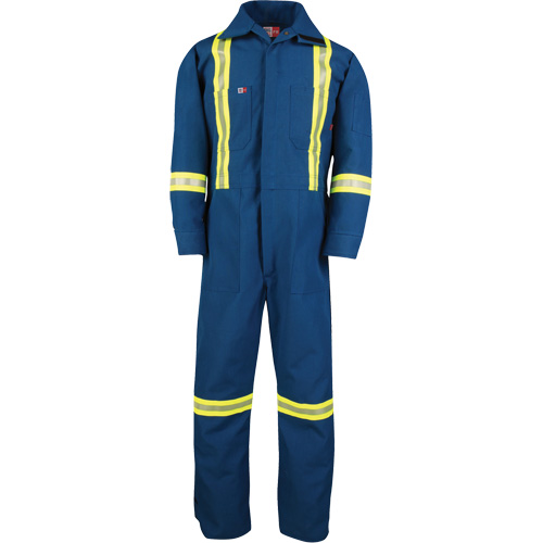 Dupont Nomex&reg; IIIA Deluxe Coveralls, Size 3X-Large (Tall), Royal Blue, 6 cal/cm² Auto-Cam