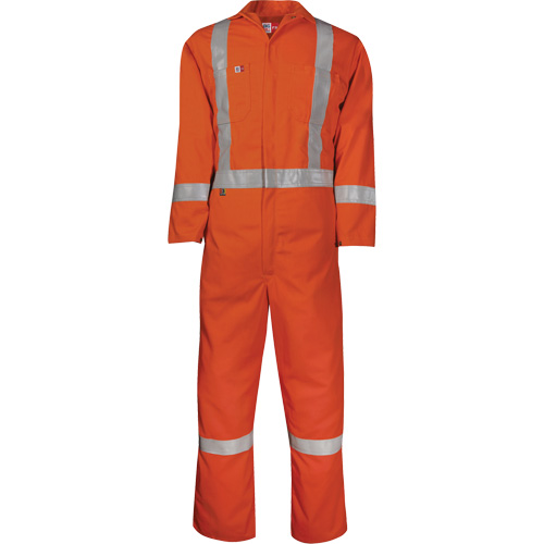 Westex UltraSoft&reg; Unlined Contractor Coveralls, Size 2X-Large, Orange, 8.7 cal/cm² Auto-Cam