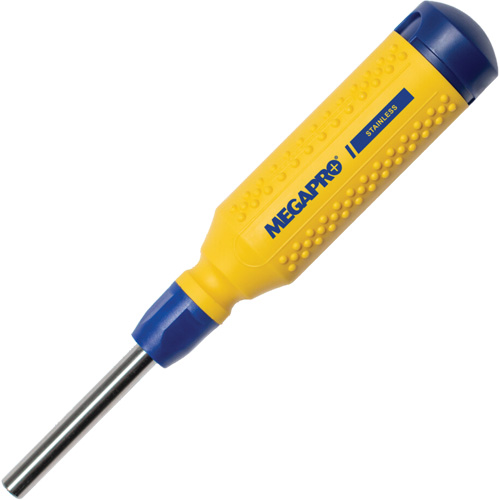 Original Stainless Steel 15-in-1 Multi-Bit Screwdriver, 8-37/50" L, Textured Handle Auto-Cam