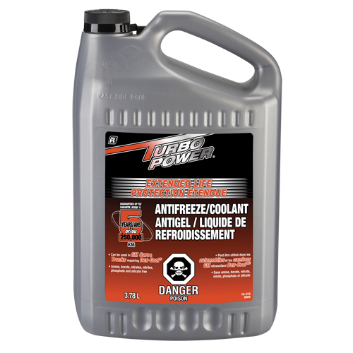 Turbo Power&reg; Extended Life Antifreeze/Coolant Concentrate, 3.78 L, Gallon Auto-Cam
