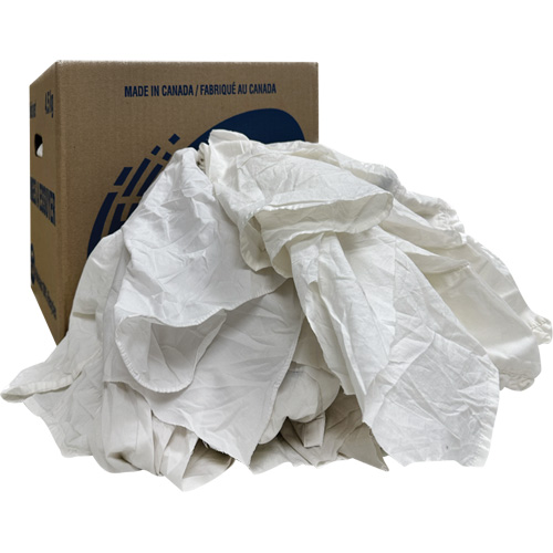Boîte de chiffons d'essuyage, Blanc, 10 lb Auto-Cam