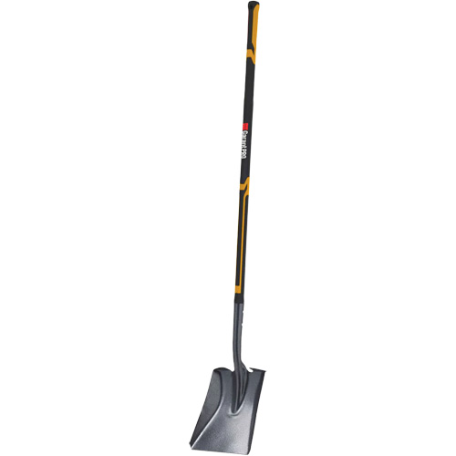 Pro Square Point Shovel, Fibreglass, Tempered Steel Blade, Straight Handle, 48" Long Auto-Cam