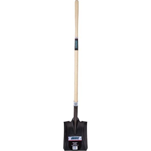 Pelle carr&eacute;e robuste, Bois dur, Lame Acier au carbone, Manche en Droit, Longueur 48" Auto-Cam