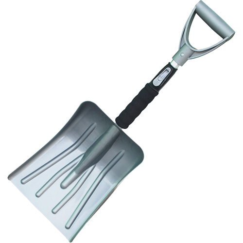 Collapsible Snow Shovel, Polypropylene Blade, 10" Wide, D-Grip Handle Auto-Cam