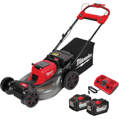 M18 Fuel Self-Propelled Dual Battery Cordless Mower Kit, Self-Propelled Walk-Behind, Battery Powered, 21" Cutting Width Auto-Cam