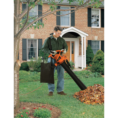 Leaf Blower/Vacuum/Mulcher, 210 MPH Output, Electric Auto-Cam