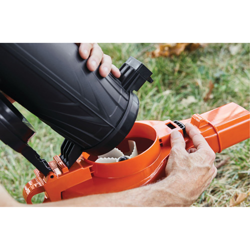 Leaf Blower/Vacuum/Mulcher, 210 MPH Output, Electric Auto-Cam