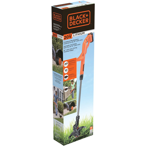 Max* Cordless String Trimmer/Edger Kit, 10", Battery Powered, 20 V Auto-Cam