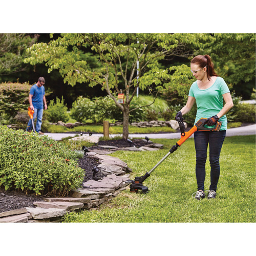 Max* Cordless 2-Speed String Trimmer/Edger Kit, 12", Battery Powered, 20 V Auto-Cam