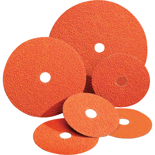 Blaze&reg; Fiber Discs, Ceramic Alumina, 24, 5" Dia x 7/8" Arbor Auto-Cam