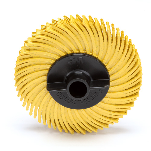 Scotch-Brite Radial Bristle Disc, Aluminum Oxide, 80 Grit, 2" Dia. Auto-Cam
