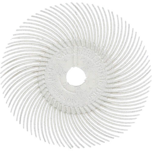 Meule en soie radiale Scotch-Brite, Oxyde d'aluminium, Grain 120, 3" dia. Auto-Cam