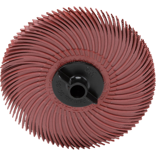 Scotch-Brite Radial Bristle Disc, Aluminum Oxide, 220 Grit, 3" Dia. Auto-Cam