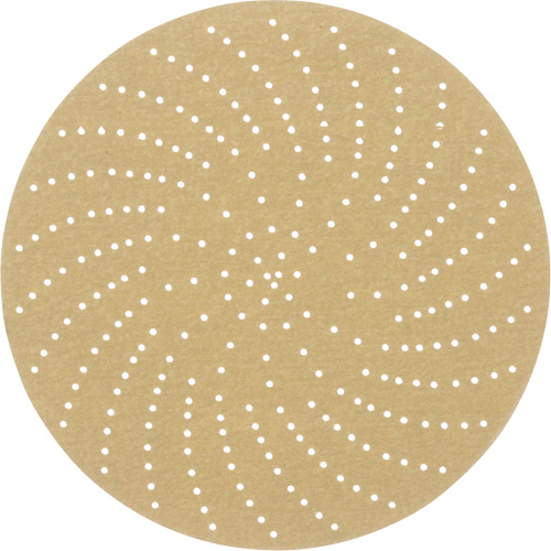 Disque de ponçage net Hookit, dia 6", Grain P320, Oxyde d'aluminium, Poids C Auto-Cam