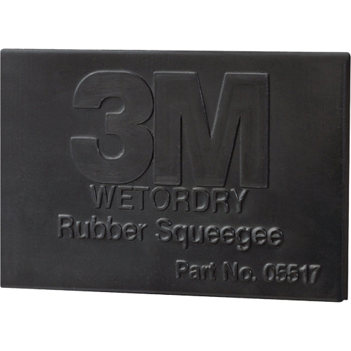 Wetordry Rubber Squeegee, 3", Rubber Auto-Cam