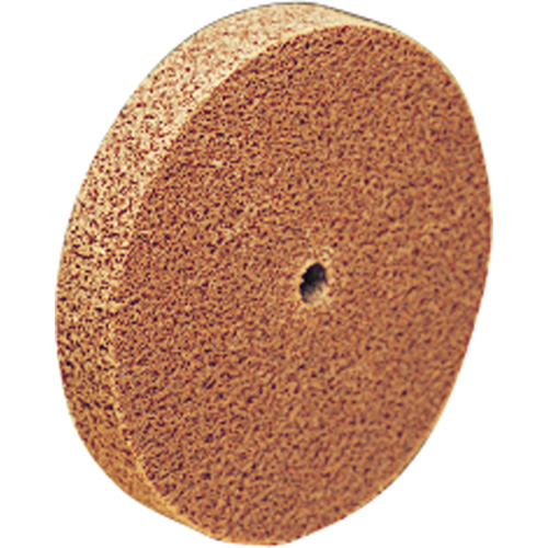 Meule d'abrasion et de polissage unitaris&eacute;e Scotch-Brite, 6" x 1/8", Arbre de 1/2", Grain de Cors&eacute;, Oxyde d'aluminium Auto-Cam