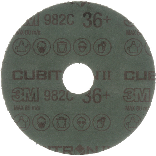Disques en fibre mod&egrave;le 982C Cubitron II , Grain de c&eacute;ramique, 36+, 4-1/2" Dia x 7/8" Arbre Auto-Cam