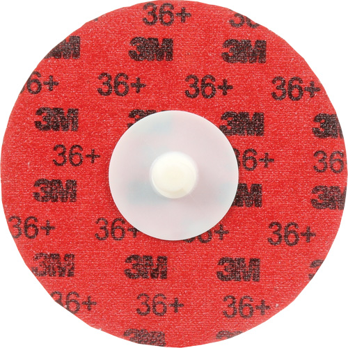 Disque &agrave; d&eacute;ligner durable II Roloc Cubitron, 3" dia., Grain 36+, C&eacute;ramique Auto-Cam