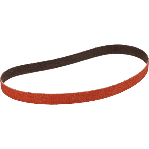 Cloth Belt, 1/2" W x 18" L, Ceramic, P120 Grit Auto-Cam