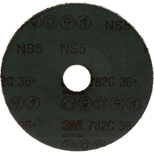 782C Fibre Disc, Ceramic Grain, 36+, 5" Dia x 7/8" Arbor Auto-Cam