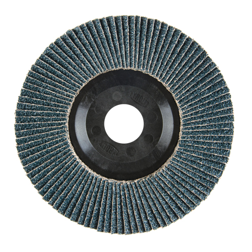 Flap Disc, 5" x 7/8", Type 27, 40 Grit, Zirconium Auto-Cam