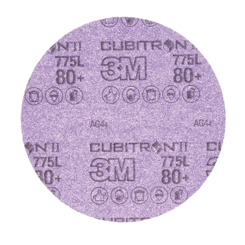Cubitron II Stikit Film Disc Roll, 6" Dia., 80+ Grit, Ceramic Auto-Cam