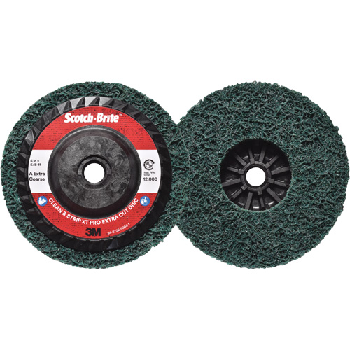 Disque extra coupe  Clean and Strip  XT Pro Scotch-Brite, 5" dia., Grain Extra grossier, Oxyde d'aluminium Auto-Cam