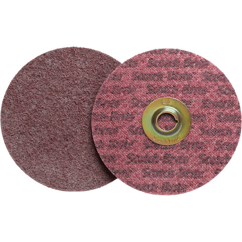 Scotch-Brite Roloc Surface Conditioning Disc, 2" Dia., Medium Grit, Aluminum Oxide Auto-Cam