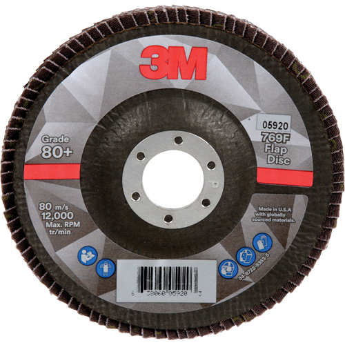769F Flap Disc, 5" x 7/8", Type 29, 80+ Grit, Ceramic Auto-Cam